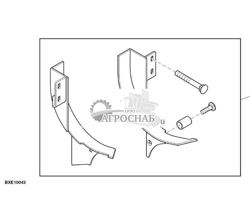 Узел защиты от скапливания грязи, навесное оборудование 